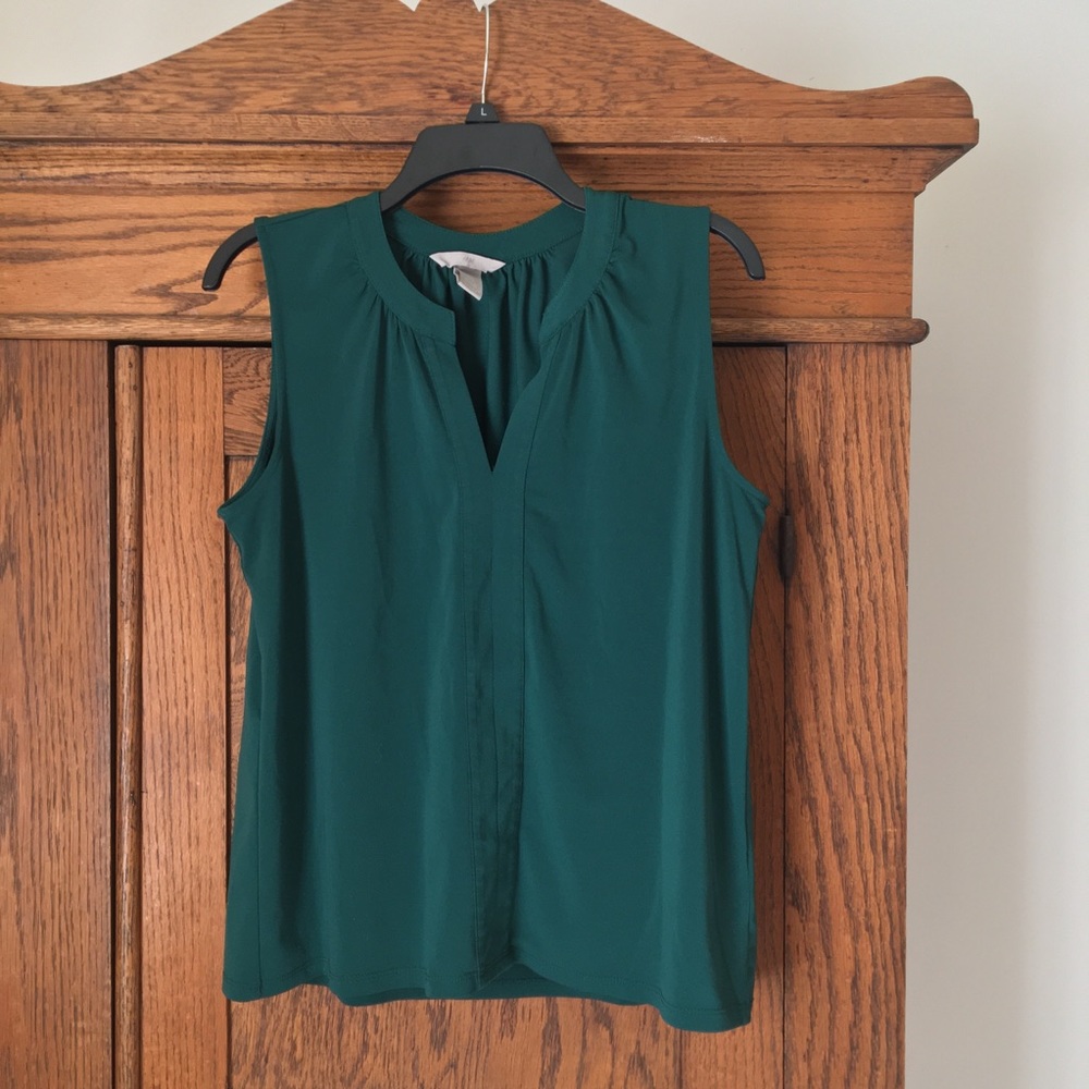 Green Sleeveless Top